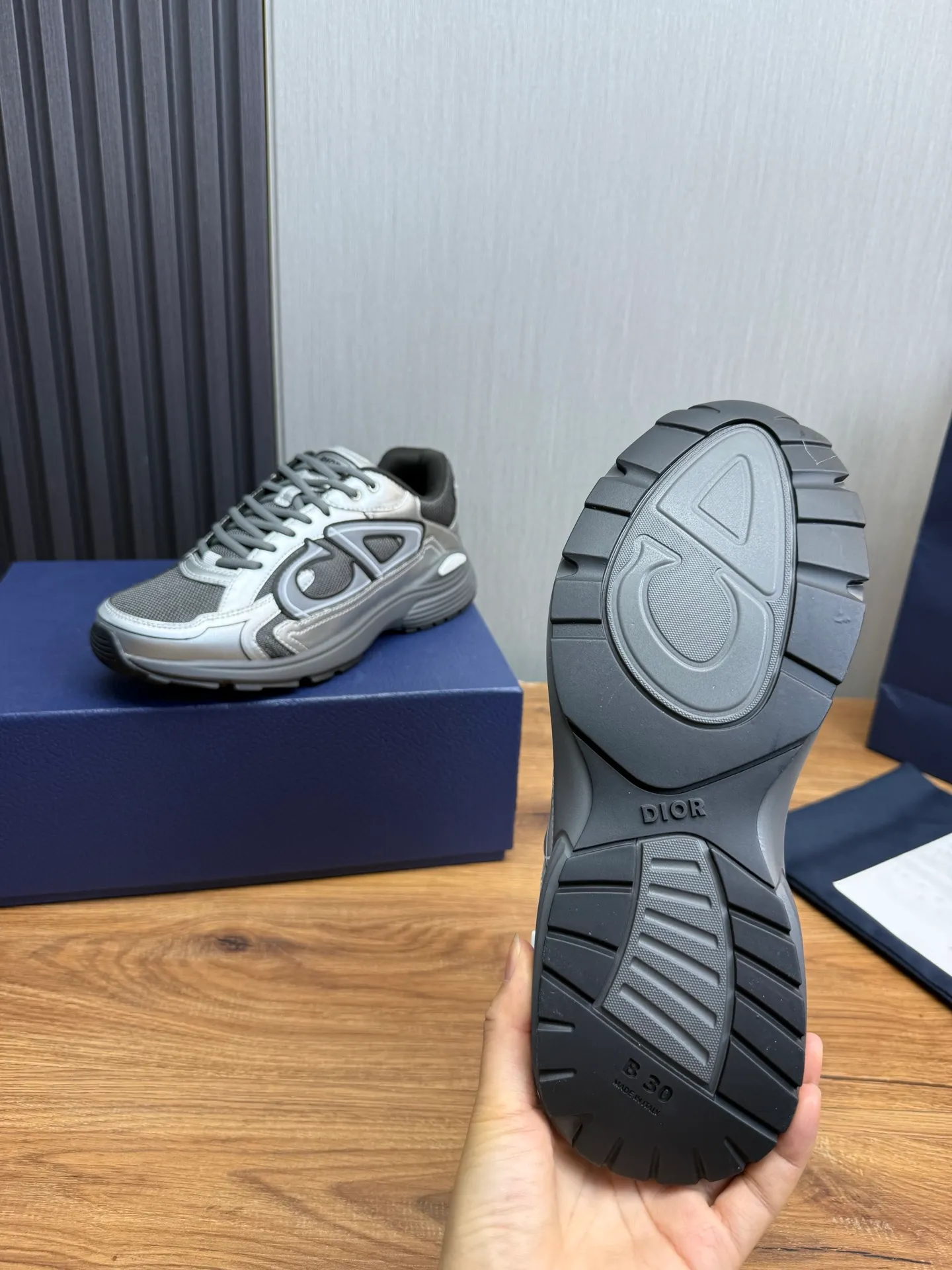 Men's men's shoes 💰580💰 Dior Dior.B30 couple hot sale ❤️💚Official website 1:1 replica ⬆️Imported cowhide stitching, comfortable mesh lining 35-45 (45 customized, non-refundable)
